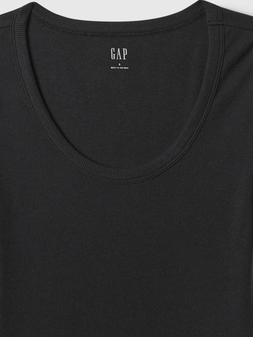 Image number 4 showing, Ribbed Scoopneck T-Shirt