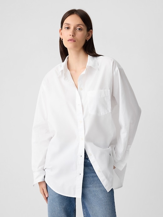 Image number 7 showing, Poplin Big Shirt