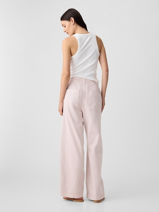 Image number 2 showing, High Rise Wide-Leg Utility Pants