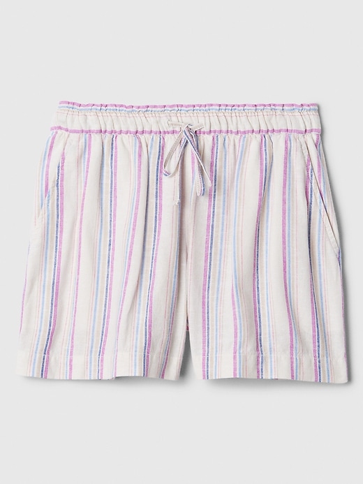 Image number 7 showing, 4" Mid Rise Easy Linen-Blend Pull-On Shorts