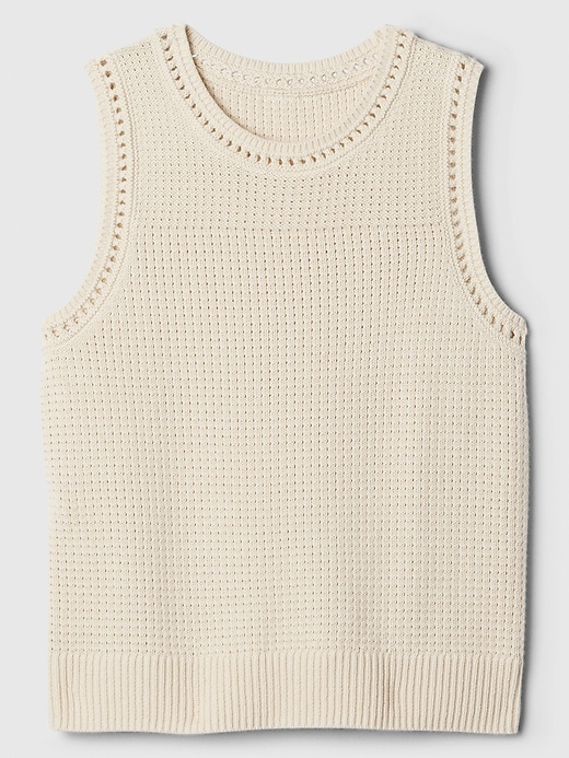 Image number 5 showing, Crochet High Neck Sweater Tank