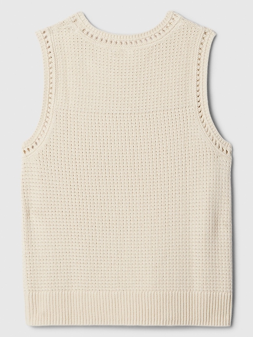 Image number 6 showing, Crochet High Neck Sweater Tank