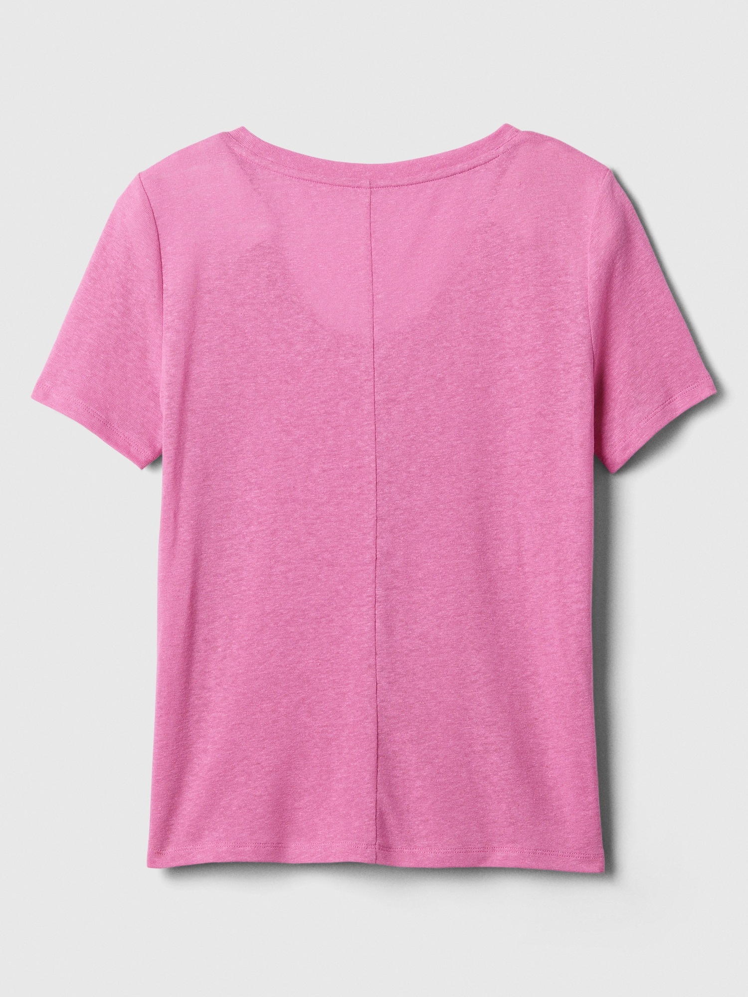 Relaxed Stripe Linen-Blend Scoopneck T-Shirt | Gap Factory