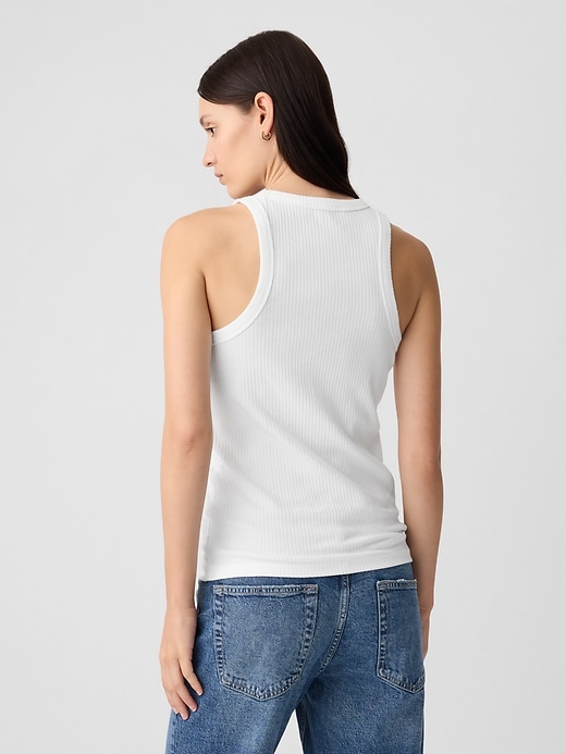 Image number 2 showing, Ribbed High Neck Tank