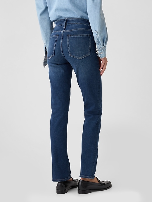 Image number 4 showing, Mid Rise Classic Straight Jeans