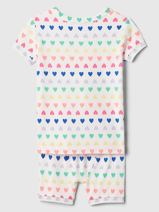 Image number 2 showing, babyGap 100% Organic Cotton Rainbow Heart PJ Set