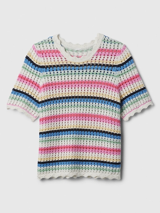 Image number 4 showing, Crochet Sweater T-Shirt
