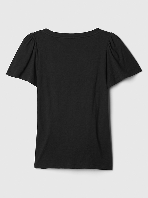 Image number 6 showing, ForeverSoft Flutter Sleeve Top