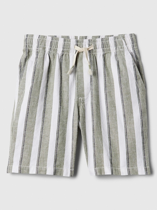 Image number 4 showing, Kids Linen-Blend Pull-On Shorts