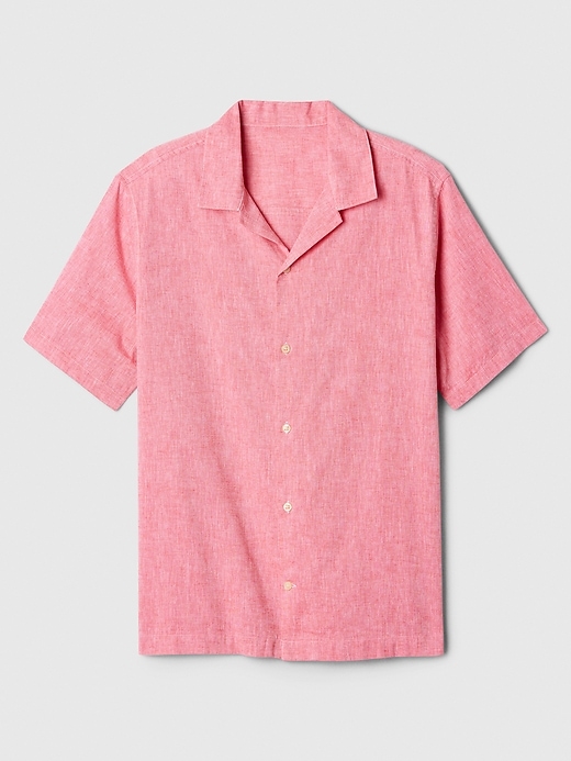 Image number 4 showing, Linen-Blend Vacay Shirt in Standard Fit
