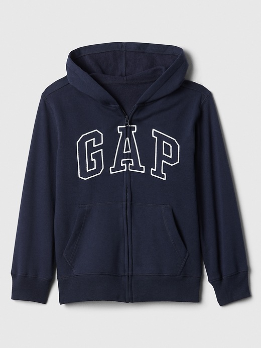 View large product image 1 of 1. Kids Gap Logo Zip Hoodie