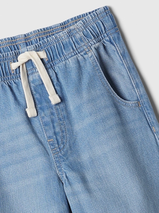 Image number 3 showing, Kids High Rise Wide-Leg Pull-On Jeans