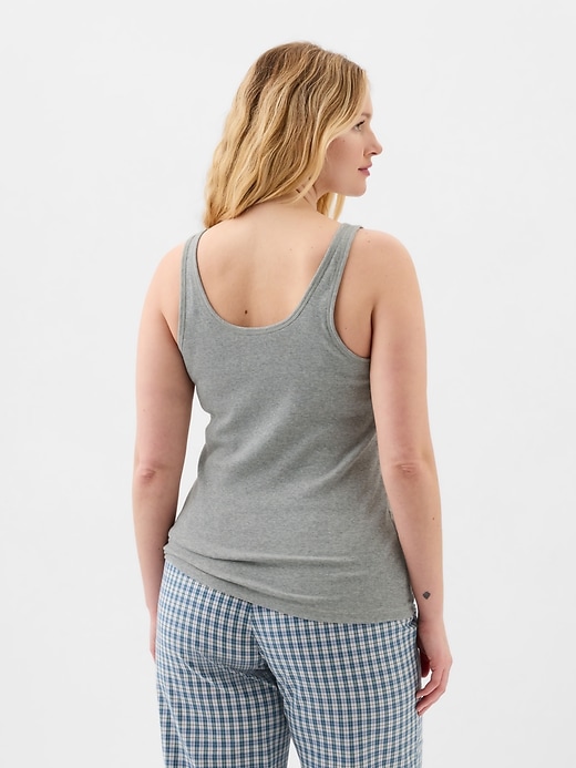 Image number 7 showing, Ribbed Support PJ Tank Top