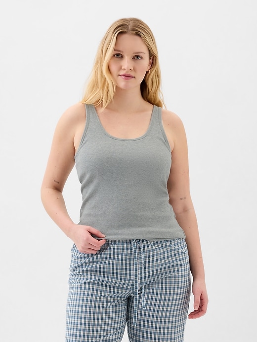 Image number 7 showing, Ribbed Support PJ Tank Top