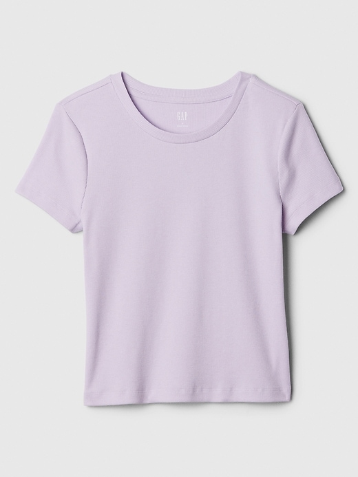 Image number 10 showing, Cropped Fitted Ribbed T-Shirt