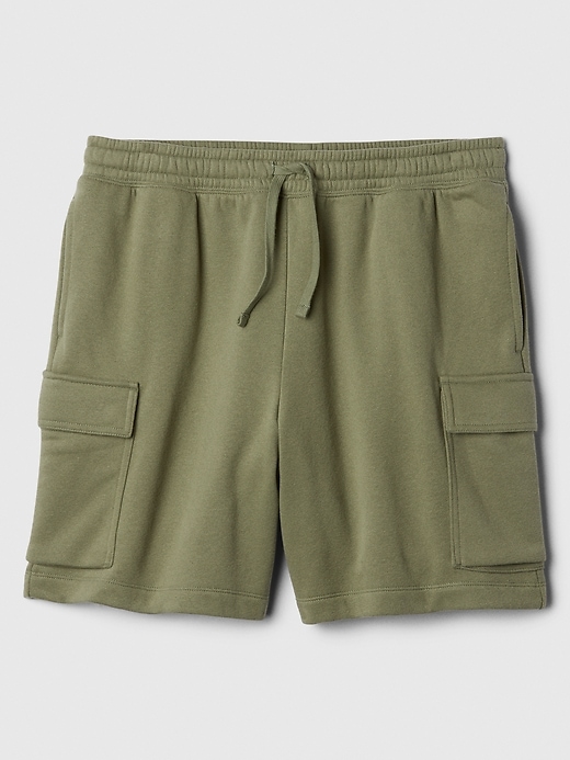 Image number 6 showing, 8" Fleece Cargo Shorts