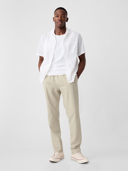 Image number 1 showing, Easy Linen-Blend Pants