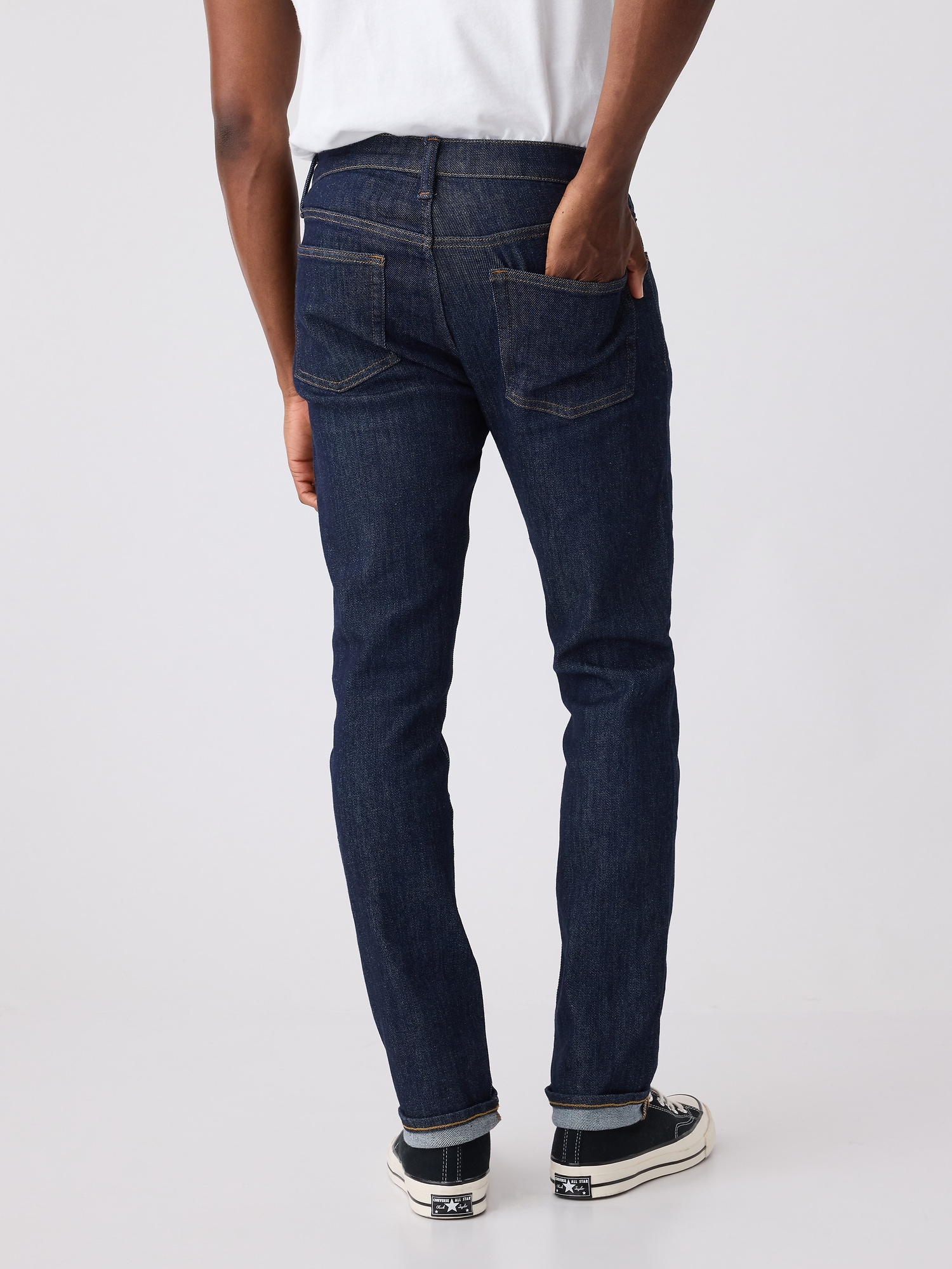 MEN'S GAP SKINNY Fit GapFlex Stretch Soft Wear Denim Jeans Dark Wash Rinse  *1B $18.52 - PicClick