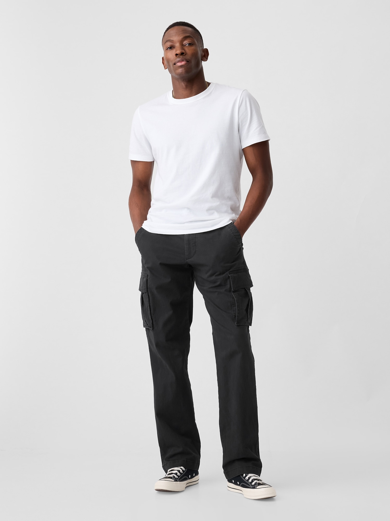 High Waisted Cargo Pants - Tan | Manière De Voir USA