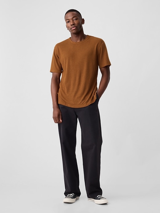 Image number 3 showing, Relaxed Linen-Blend T-Shirt