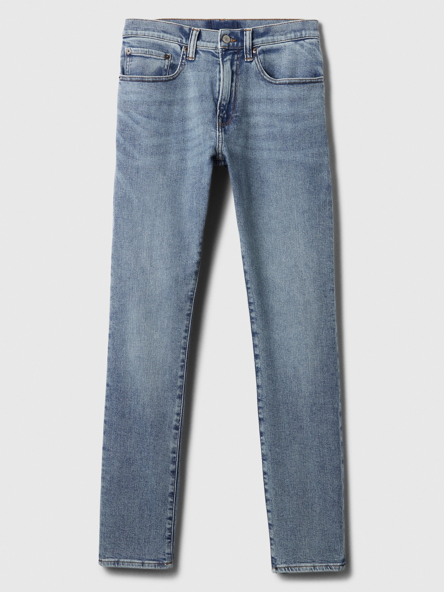 Soft Wear Washed Skinny Fit Jeans With GapFlex