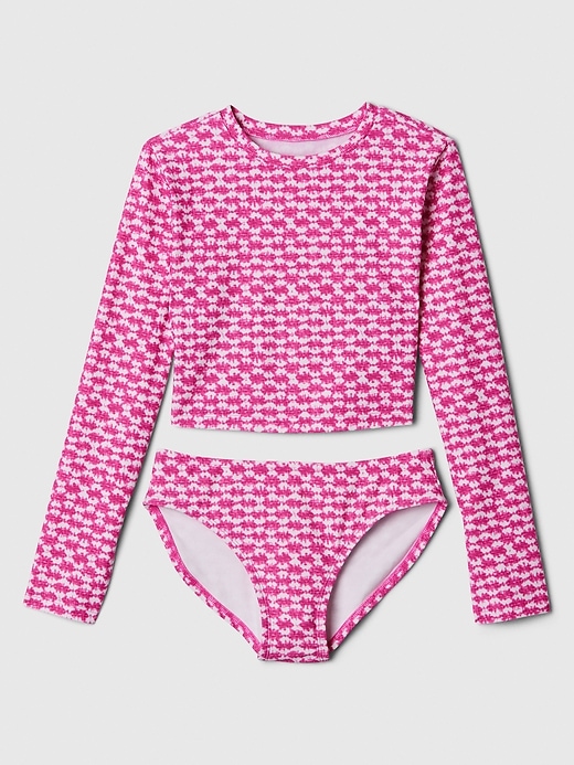 Image number 1 showing, Kids Cropped Two-Piece Rash Guard