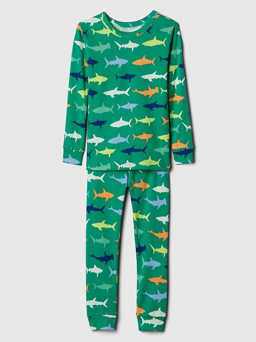 Image number 1 showing, babyGap 100% Organic Cotton Shark PJ Set