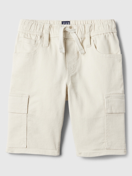 Image number 1 showing, Kids Denim Pull-On Cargo Shorts