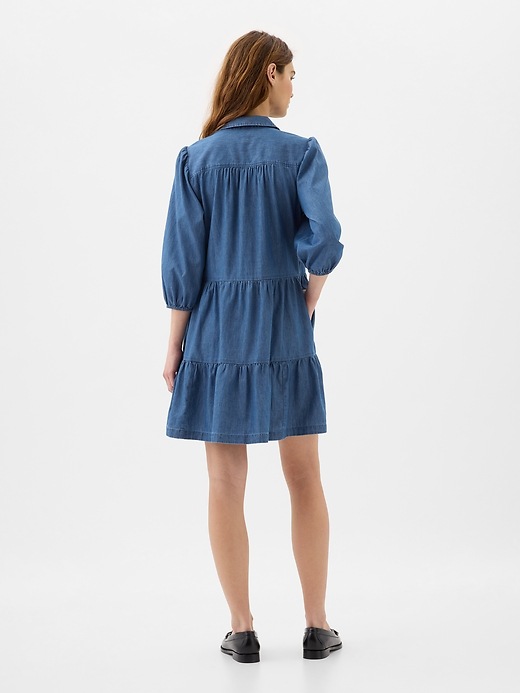 denim dress with bow tie Aura Jacey Shift – Sugarlips Itgeeks Release Date Blue Denim Mini Dress: Color:Light Brown 03
