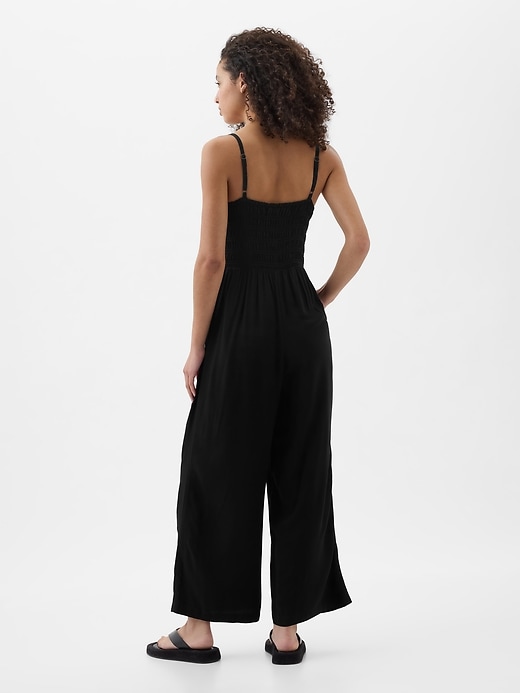 Smocked Wide-Leg Jumpsuit | Gap Factory