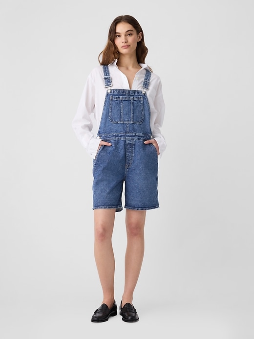 Denim Shortalls Gap Factory