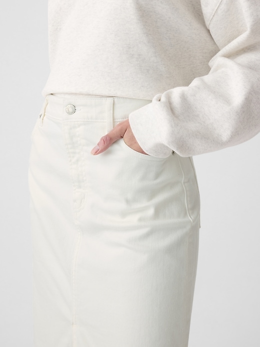 Image number 4 showing, Denim Midi Pencil Skirt