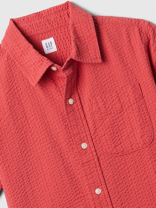 Image number 3 showing, Kids Seersucker Shirt