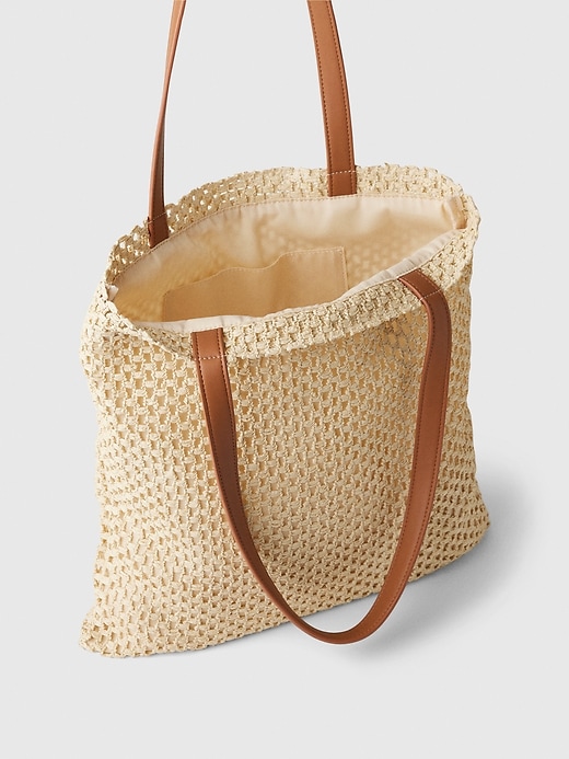Image number 3 showing, Straw Tote Bag