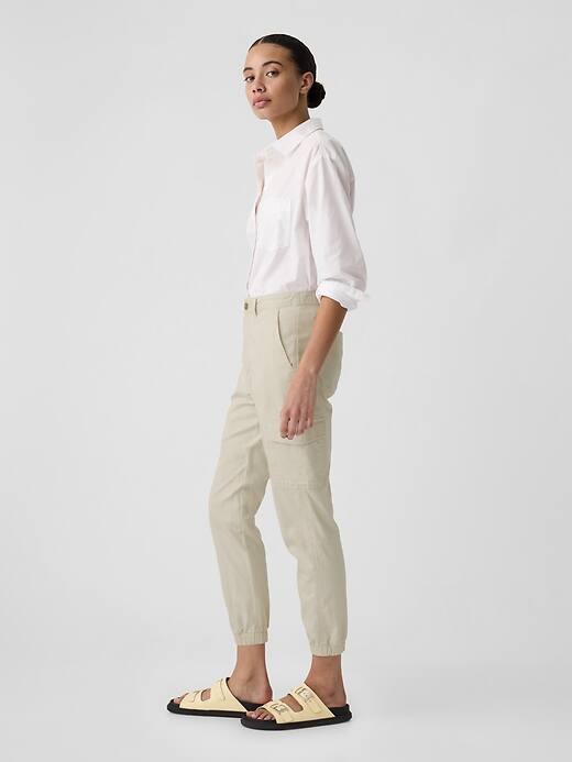 Image number 3 showing, Girlfriend Khaki Cargo Joggers