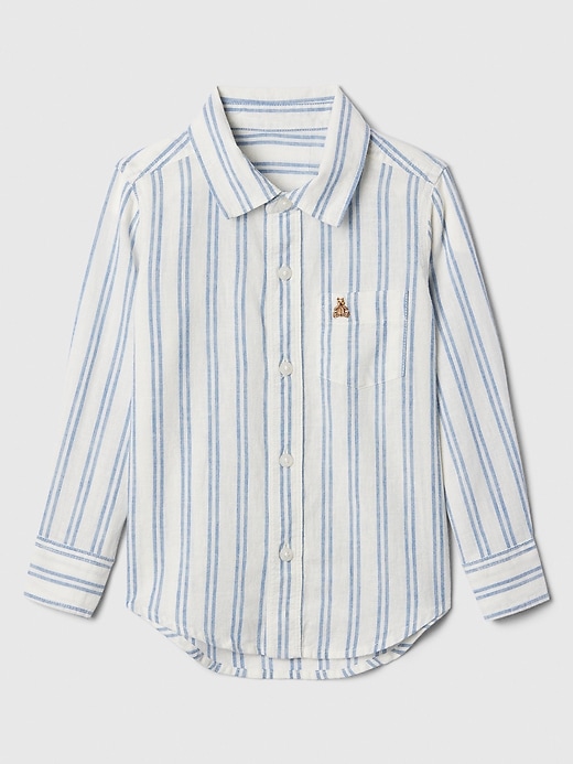 Image number 1 showing, babyGap Linen-Blend Shirt