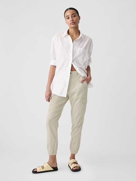 Image number 1 showing, Girlfriend Khaki Cargo Joggers