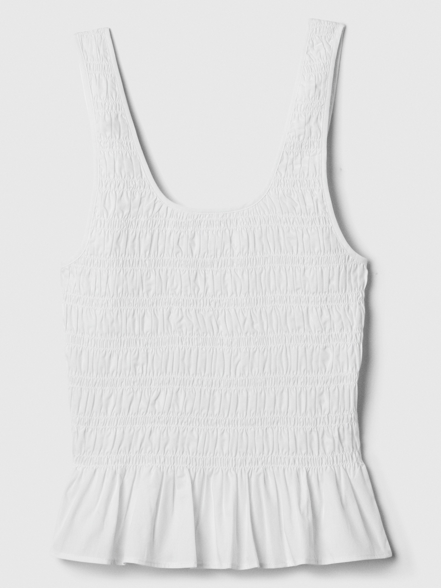 white peplum tank