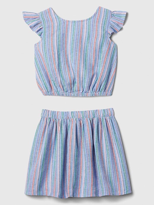 Image number 1 showing, Kids Two-Piece Skirt Outfit Set