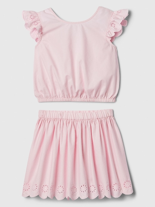 Image number 2 showing, Kids Two-Piece Skirt Outfit Set