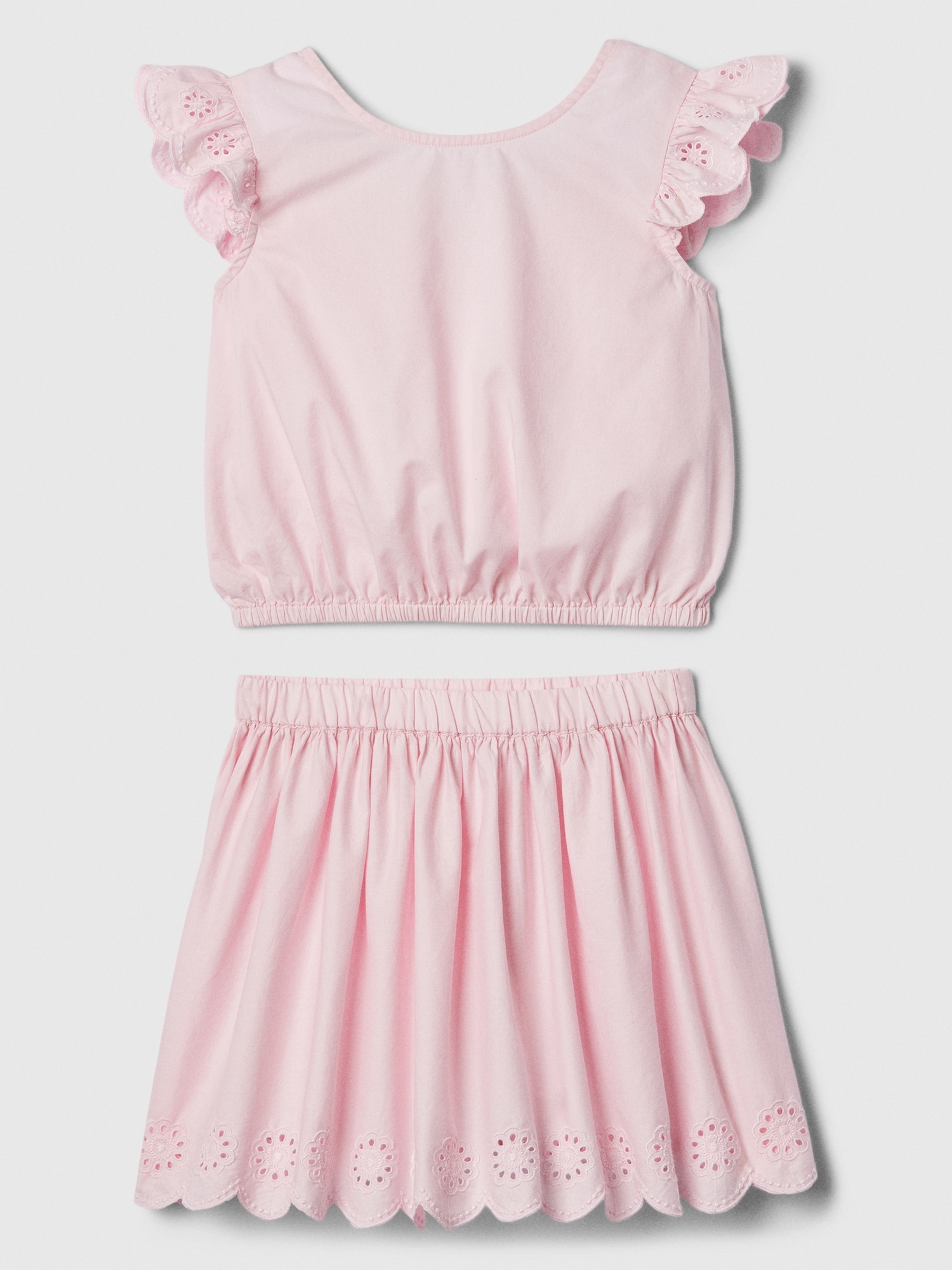 Kids Two-Piece Skirt Outfit Set