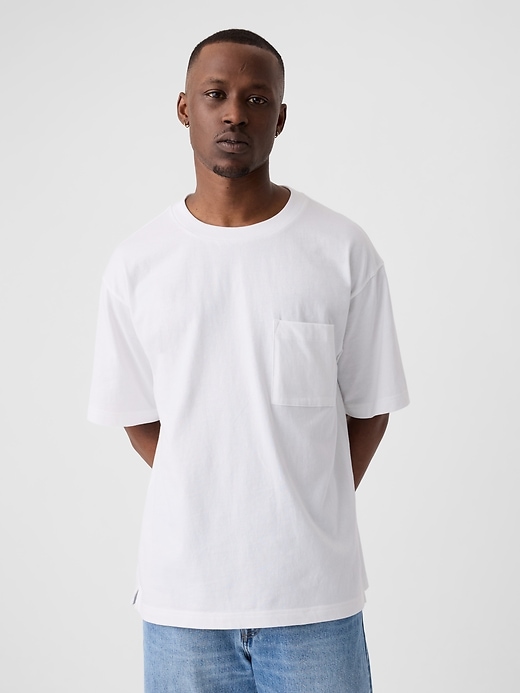 Image number 1 showing, Everyday Soft Oversized Pocket T-Shirt