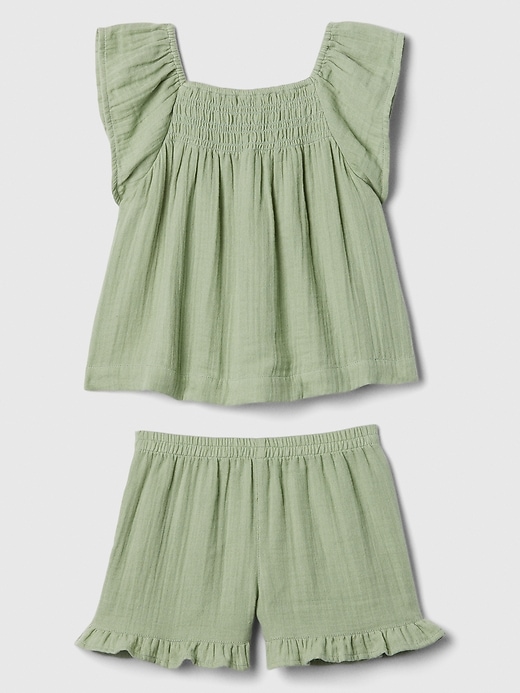 Image number 1 showing, babyGap Ruffle Two-Piece Outfit Set