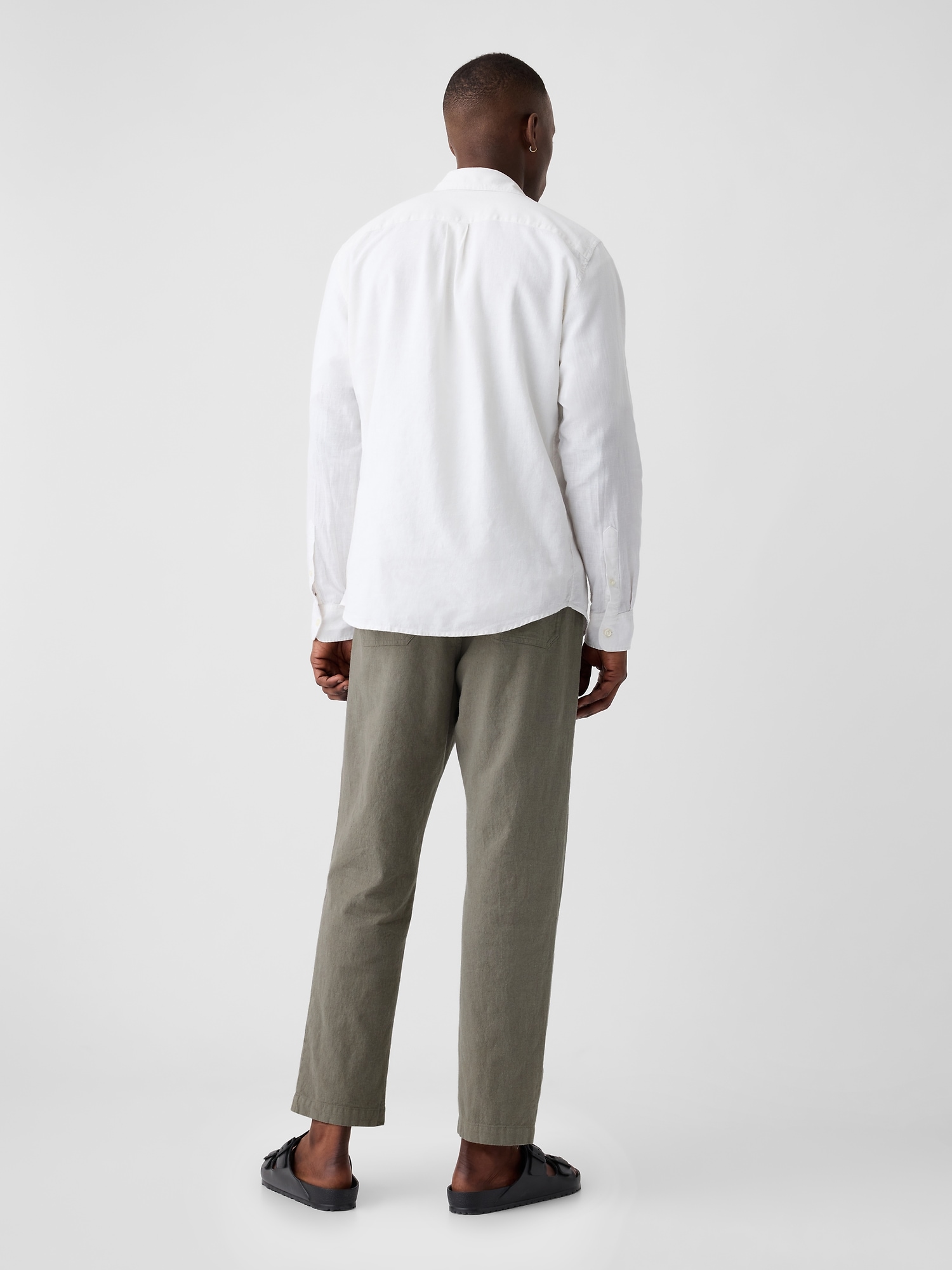 00s GAP cotton linen baker pants utility
