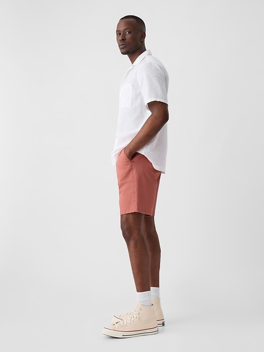 Image number 4 showing, 9" Essential Khaki Shorts