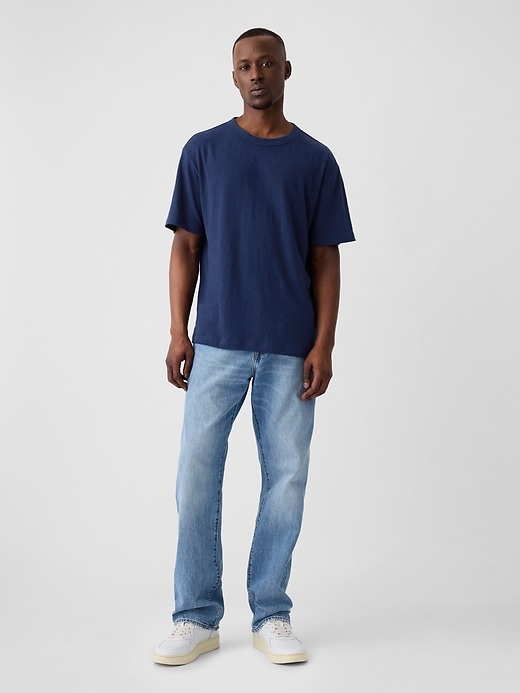 Image number 3 showing, Relaxed Linen-Blend T-Shirt