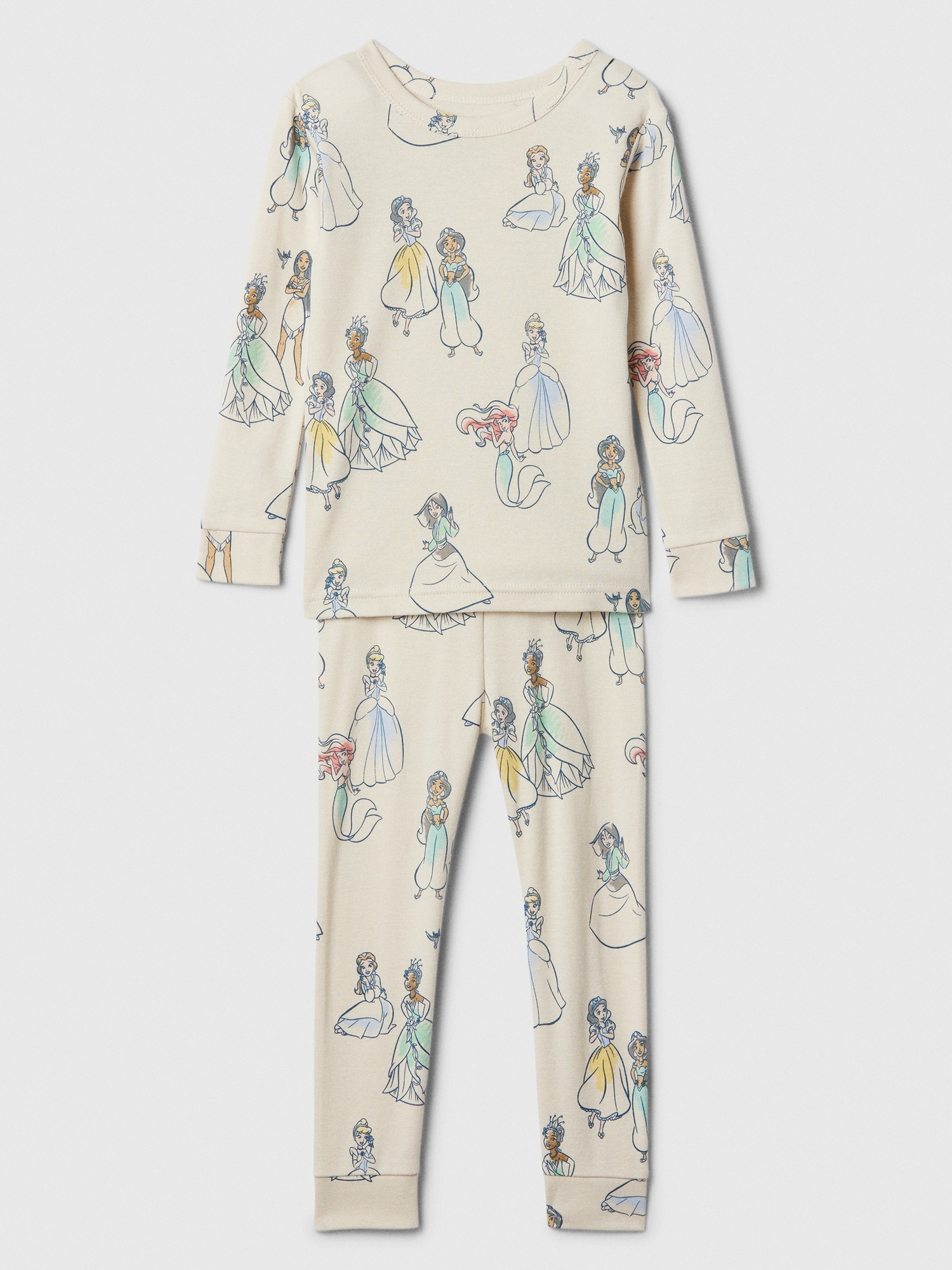 babyGap Disney Princess 100 Organic Cotton PJ Set Gap Factory