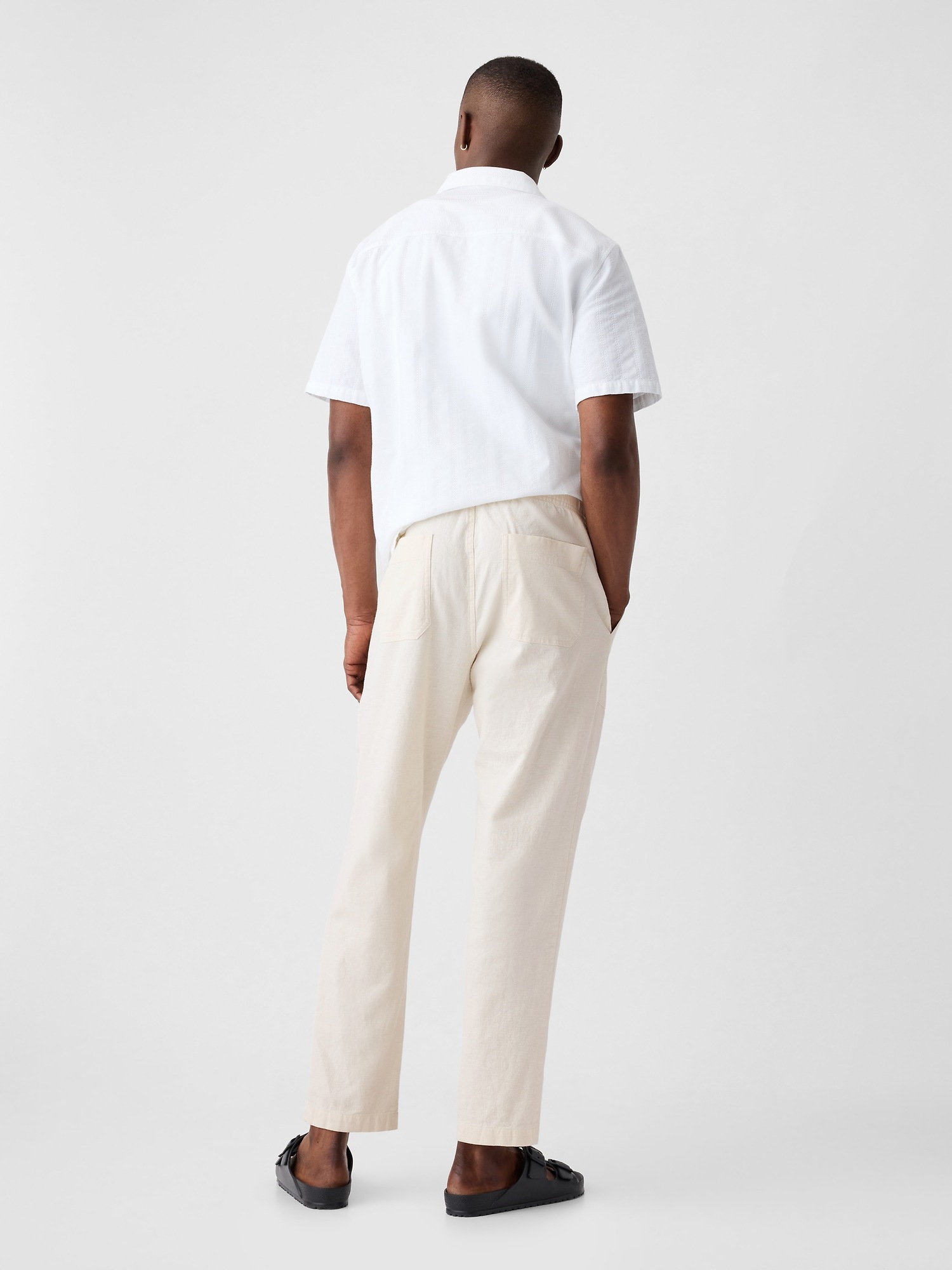 パンツ 00s GAP cotton linen baker pants utility Utility Joggers in Linen-Cotton | Gap Factory