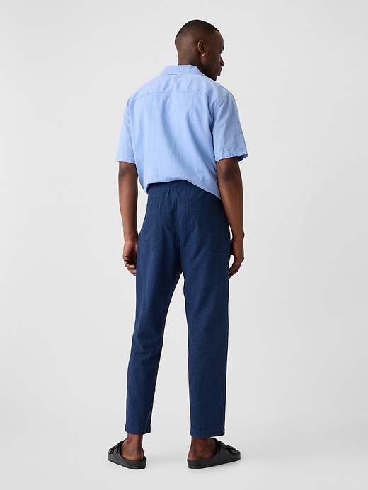 Image number 2 showing, Easy Linen-Blend Utility Pants