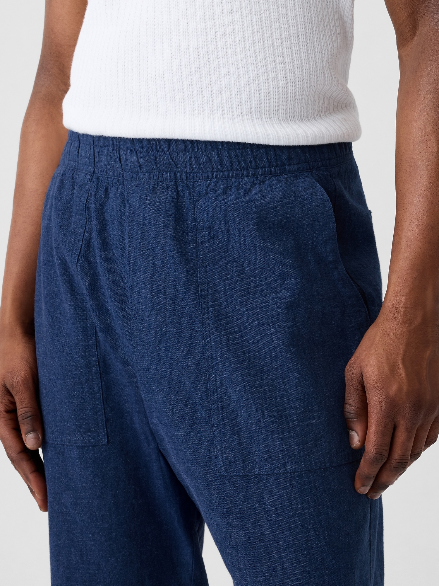 Easy Linen-Blend Utility Pants | Gap Factory